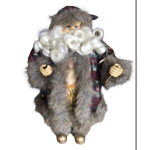 Santa With Gift Bag Over Shoulder) 15 Inches Long‎  Width 7 1/2 Inches)